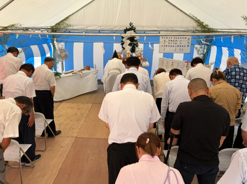 【建築レポート】呉羽町倉庫新築工事編①　～地鎮祭～