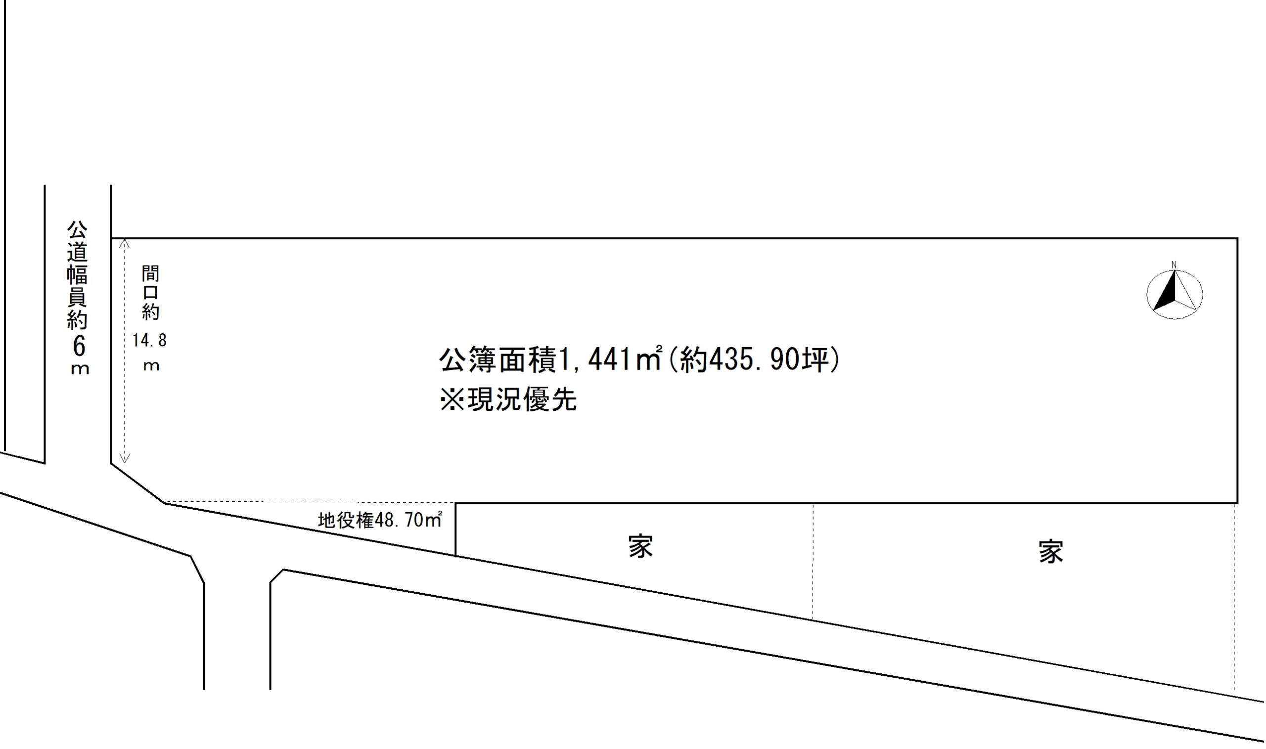 富山市水橋中村488-1 区画図